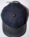 JELADO × BRUNEL&Co.HATMAKERS ベースボールキャップ AB21750 "B.B.CAP" インディゴ×ブラック
