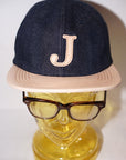 JELADO × BRUNEL&Co.HATMAKERS ベースボールキャップ AB21750 "B.B.CAP" インディゴ×ナチュラル