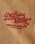 DELUXEWARE (デラックスウエア) 長袖Tシャツ BRGX-264 "CRIMSON BARTACK" オールドゴールド