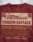 DELUXEWARE (デラックスウエア) 長袖Tシャツ BRGX-264 "CRIMSON BARTACK" クリムゾンレッド