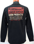 DELUXEWARE (デラックスウエア) 長袖Tシャツ BRGX-264 "CRIMSON BARTACK" ブラック