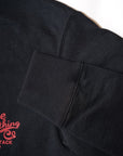 DELUXEWARE (デラックスウエア) 長袖Tシャツ BRGX-264 "CRIMSON BARTACK" ブラック