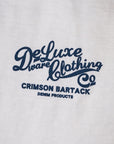 DELUXEWARE (デラックスウエア) 長袖Tシャツ BRGX-264 "CRIMSON BARTACK" ホワイト