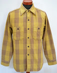 WARE HOUSE (ウエアハウス) ネルシャツ 3104 "FLANNEL SHIRTS" A柄マスタード・ワンウォッシュ