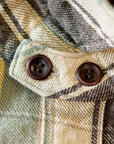 WARE HOUSE (ウエアハウス) ネルシャツ 3022 "FLANNEL SHIRTS WITH CHINSTRAP" H柄ベージュ・ワンウォッシュ