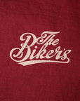 DELUXEWARE (デラックスウエア) 半袖Tシャツ DXTS-2602 "THE BIKERS" クリムゾンレッド