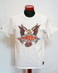 DELUXEWARE (デラックスウエア) 半袖Tシャツ BRGX-262 "EAGLE BRAND" ホワイト