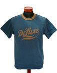DELUXEWARE (デラックスウエア) 半袖Tシャツ BRGX-263 "DELUXE" コーラルネイビー