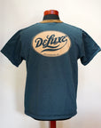 DELUXEWARE (デラックスウエア) 半袖Tシャツ BRGX-263 "DELUXE" コーラルネイビー