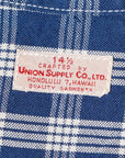 UNION SUPPLY (ユニオンサプライ) パラカジャケット US15902 "PALAKACHECK SHIRT BLOUSE" ネイビー・ワンウォッシュ