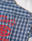 UNION SUPPLY (ユニオンサプライ) パラカジャケット US15902 "PALAKACHECK SHIRT BLOUSE" ネイビー・ワンウォッシュ