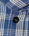 UNION SUPPLY (ユニオンサプライ) パラカジャケット US15902 "PALAKACHECK SHIRT BLOUSE" ネイビー・ワンウォッシュ