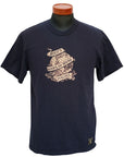 DALEE'S (ダリーズ) 半袖Tシャツ DLSR-003 "DALEES WORLD" ブルーブラック