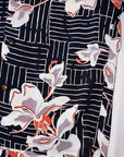 SUN SURF (サンサーフ) 長袖ハワイアンシャツ SS29605 "WHITE GINGER" ブラック
