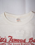 WARE HOUSE (ウエアハウス) 7分袖ベースボールTシャツ 4800 "MAC’S FAMOUS BAR" クリーム×ネイビー