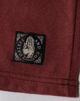 DALEE'S (ダリーズ) 6分袖ヘンリーネックTシャツ "Rail Nit.E (レイルニット.E)" ...1920s RAIL ROAD KNIT RDS.レッド
