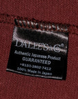 DALEE'S (ダリーズ) 6分袖ヘンリーネックTシャツ "Rail Nit.E (レイルニット.E)" ...1920s RAIL ROAD KNIT RDS.レッド