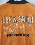 STYLE EYES (スタイルアイズ) レーヨン・ボウリングシャツ SE39663 "LEE & SMITH" オレンジ