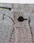 Dapper's (ダッパーズ) リネンイージーパンツ 1867 "Classical Herringbone Linen Easy Pants" ブラックミックス・ヘリンボーン