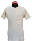 Dapper's (ダッパーズ) 半袖Tシャツ 1860 "Drop Stitch Crewneck Tee Special Sewing Model" オフホワイト