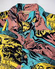 サンサーフ・スペシャルエディション 半袖ハワイアンシャツ SS39673 "GAUGUIN WOODCUT MYSTIC" ブラック