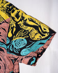 サンサーフ・スペシャルエディション 半袖ハワイアンシャツ SS39673 "GAUGUIN WOODCUT MYSTIC" ブラック