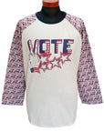 JELADO (ジェラード) 9分袖ラグランTシャツ AB23212 "Raglan Tee VOTE Print" バニラ