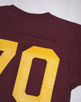 WARE HOUSE (ウエアハウス) 7分袖フットボールTシャツ 4063 "NO.70" ボルドー