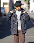 Dapper's(ダッパーズ) ハーフジップスウェット 1660 "Classical Two Way Neck Half Zip Sweat Special Sewing Model" ヘザーグレー