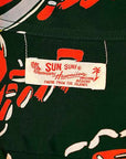 SUN SURF (サンサーフ) 長袖ハワイアンシャツ SS28784 "BANANA HARVEST" グリーン