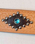 Dapper's(ダッパーズ) × ACE WESTERN BELTS(エースウエスタンベルト) スタッズベルト 1488B "Denver 1930’s Style Studs Belt" ラセット