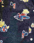 DUKE KAHANAMOKU (デューク・カハナモク) 半袖ハワイアンシャツ DK38677 "DUKE'S POLKA-DOTS" ネイビー