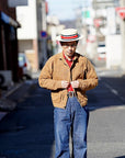 シュガーケーン×ミスターフリーダム コーデュロイ・ウエスタンシャツ SC28946 "MFSC "HOOPER" CORDUROY DUDE RANCHER" レッド