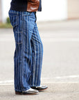 Dapper's (ダッパーズ) ワークパンツ 1270 "Classical Railroader Work Pants" インディゴウォバッシュ・ロープストライプ