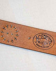 Dapper's(ダッパーズ) × ACE WESTERN BELTS(エースウエスタンベルト) スタッズベルト 1488B "Denver 1930’s Style Studs Belt" ラセット
