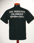 DELUXEWARE (デラックスウエア) 半袖Tシャツ DLT-1501B "SANFRANCISCO" ブラック