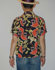 SUN SURF (サンサーフ) 半袖ハワイアンシャツ SS38333 "MAHIOLE" ブラック