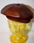 Dapper's (ダッパーズ) レザーキャスケット 1515 "40’s Style Classic Horsehide Leather Casquette" ブラウン
