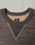 GREMEN & Vill.Eight (グレメン&ビルエイト) スウェット FLATLOCK-100 "FLATLOCK SEAM" VIN. 黒杢グレー