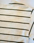 WARE HOUSE (ウエアハウス) 長袖ボーダーTシャツ 4088 オフ×グリーン