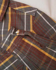 JELADO (ジェラード) ヘヴィーネルシャツ (ショート丈) JP42133 "Unionworkers Shirts (ユニオンワーカーズシャツ)" チョコレートブラウンC