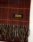 Dapper's (ダッパーズ) カシミンク・マフラー 1590 "Cashmink Scarf by V.FRAAS" ワイン/ブラック (グレンチェック)