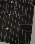 Dapper's (ダッパーズ) カバーオール 1344 "Classical Railroader Coverall Jacket" ブラックウォバッシュ・ロープストライプ