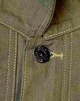 BUZZ RICKSON'S (バズリクソンズ) ユーティリティーコート BR15123 "U.S.M.C. M-1944 HERRINGBONE UTILITY JACKET" オリーブ