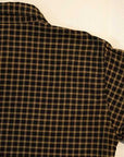 DELUXEWARE (デラックスウエア) 長袖シャツ LV-24 "THROUGH GINGHAM CHECK" ブラック×イエロー