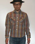 JELADO (ジェラード) ヘヴィーネルシャツ (ショート丈) JP42133 "Unionworkers Shirts (ユニオンワーカーズシャツ)" チョコレートブラウンC