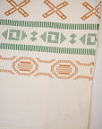 Dapper's (ダッパーズ) 半袖Tシャツ 1560 "Aztec Print Design Crew Neck Tee Special Sewing Model" オフ/グリーン/ブリック