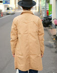 TCB (ティーシービー) ショップコート "Tabby's Coat" ベージュシャンブレー