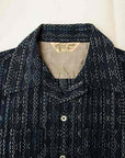 JELADO (ジェラード) 長袖オープンカラーシャツ SG31144 "Westcoast Shirts" インディゴ刺し子
