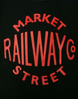 JELADO (ジェラード) 半袖Tシャツ AB31248 "Railway Tee" ブラック